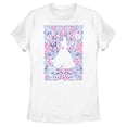 thumbnail image 1 of Womens Wicked: For Good Glinda Floral Purple and Pink Poster T Shirt, 1 of 5