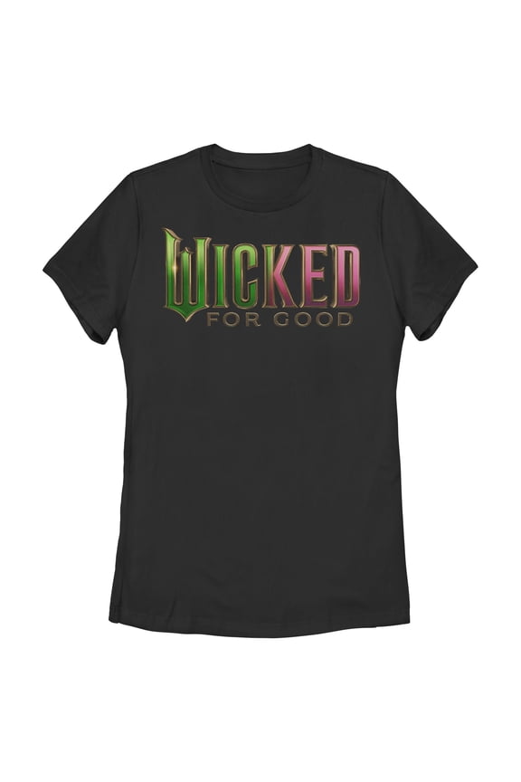 Womens Wicked: For Good Official Tonal Logo T Shirt