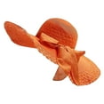 thumbnail image 1 of Womens Wide Brim Straw Hat Big Floppy Foldable Roll up Cap Beach Sun Hat with Bow | Breathable Paper Straw, Packable Summer Hats, Lightweight for Travel Casual QURATI, 1 of 2