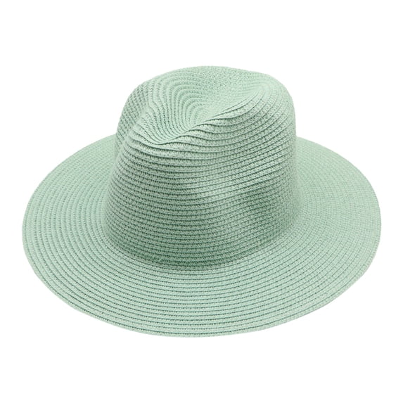 Womens Wide Brim Sun Hat Basic Stylish Upf 50+ Oversized Hat Lightweight Sun-Protective Summer Beach Cap Mint Green One Size