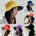 thumbnail image 1 of Womens Wide Brim Sun Hat for Summer Beach Outdoor UV Protection Shading Cap, 1 of 4