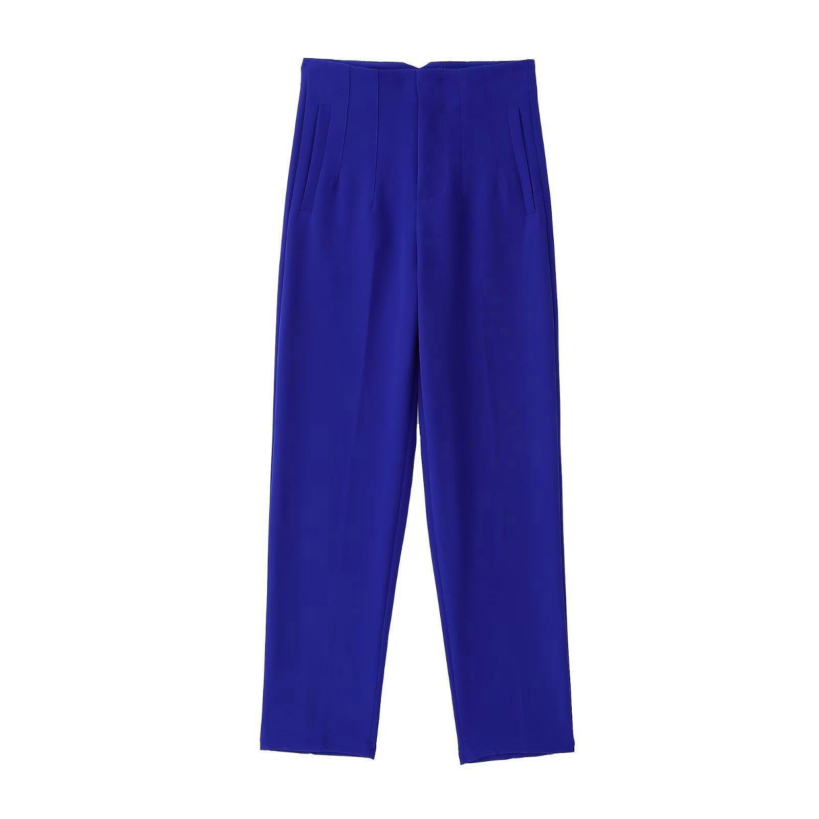 Cobalt Blue 4-Piece Trouser Skirt Suit - Sale from Yumi UK