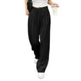 thumbnail image 1 of Womens Wide Leg Dress Pants High Waisted Work Business Casual Long Trousers With Pockets Womens Pants Casual Work Wide Leg Loose Casual Pants for Women plus Size Dress Pants for Women Business Casual, 1 of 7