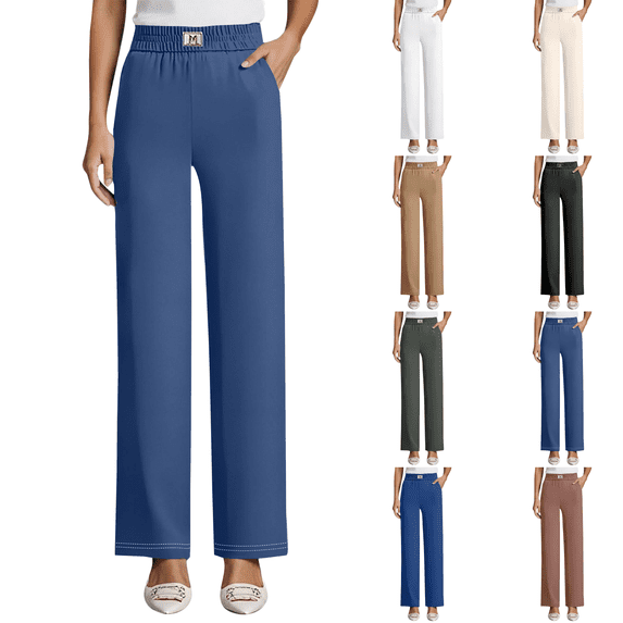 Womens Wide Leg Fleece Lined Sweatpants Corduroy Winter Lounge Travel Pants Fall Fashion Sweatpants With Pockets