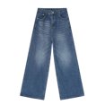 thumbnail image 1 of Womens Wide Leg Jeans High Waisted with Pockets Durable Denim Pants Relaxed Fit For Casual Everyday Wear Versatile, 1 of 7