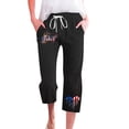 thumbnail image 1 of Womens Wide Leg Palazzo Pants Boho Floral 2025 Summer Beach Culottes Flowy Casual Trousers For Vacation, 1 of 2