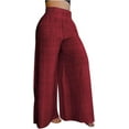 thumbnail image 1 of Womens Wide Leg Pants Casual Trendy Simple Solid Color Versatile Temperament High Waist Pant Loose Slimming Drapey Trousers, 1 of 8