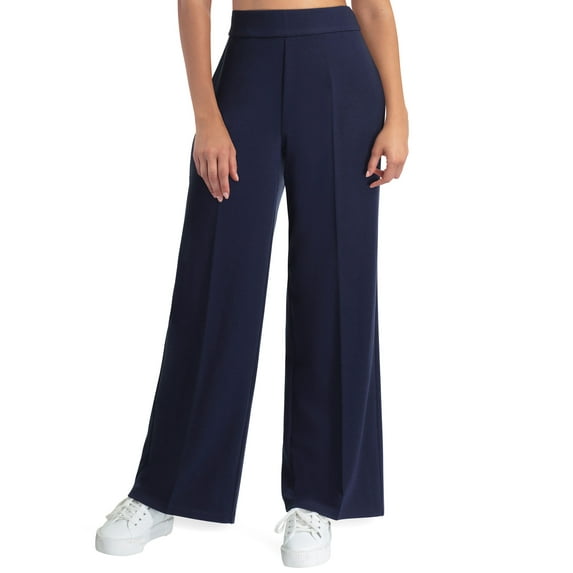 Womens Wide Leg Pants Classic Navy XL