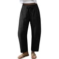 thumbnail image 1 of Womens Wide Leg Pants Petite Friendly Fit High Waisted Relaxed Cut with Side Pockets for Weekend Travel And Versatile Daily Wear Trousers for Women, 1 of 8
