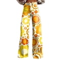 thumbnail image 1 of Womens Wide Leg Pants Summer Lightweight Loose Colorful Printed Wide Leg Pants with Relaxed Casual Fit Wide Leg Trousers Women, 1 of 4