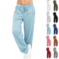 thumbnail image 1 of Womens Wide Leg Sweatpants Baggy Pants with Pockets Long Pants Trousers Outfits High Waisted Athletic Jogger Pants Size S-2XL, 1 of 9