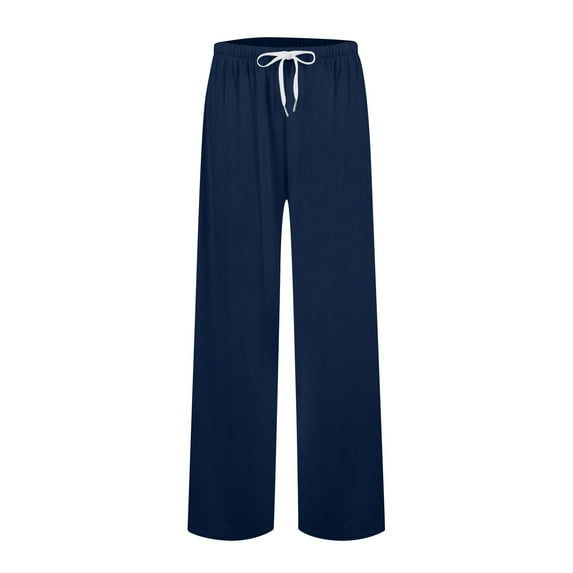 Womens Wide Leg Sweatpants, High Waist Knit Lonugewear Pants, Oversized Soft Running Yoga Pants