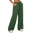 thumbnail image 1 of Womens Wide Leg Sweatpants High Waisted Barrel Drawstring Joggers Athletic Summer Fall Workout Pants with Pockets, 1 of 7