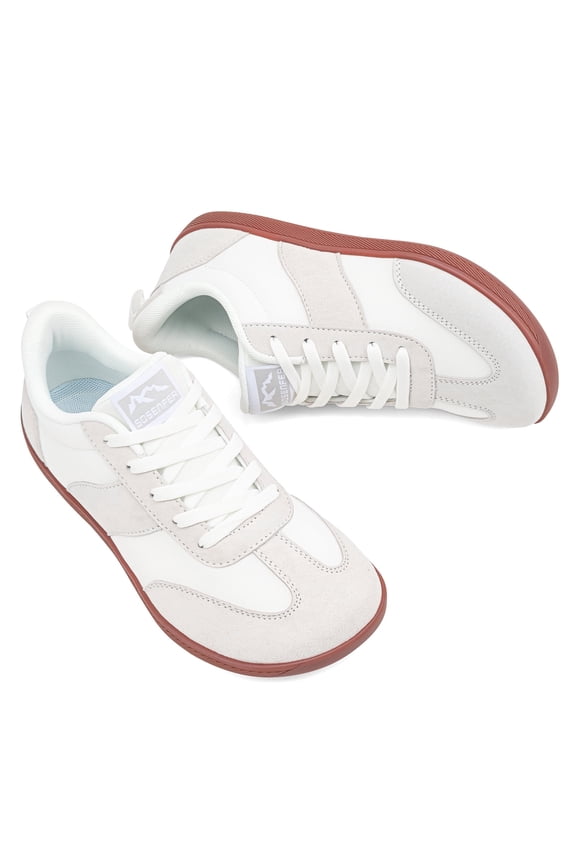 Women's Mesh Wide Toe Box Barefoot Shoes Zero Drop Walking Sneakers Minimalist Casual Shoes Minimalist Casual Shoes White