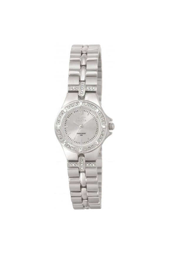 Womens Wildflower Quartz 3 Hand Silver Dial Watch