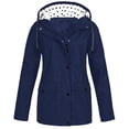 thumbnail image 1 of Womens Windbreaker Jacket With Hood Waterproof Lightweight Packable Windproof Rain Coat Zip Up Jacket With Pockets, 1 of 3