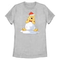 thumbnail image 1 of Womens Winnie the Pooh Adorable Christmas Snowball T Shirt, 1 of 5