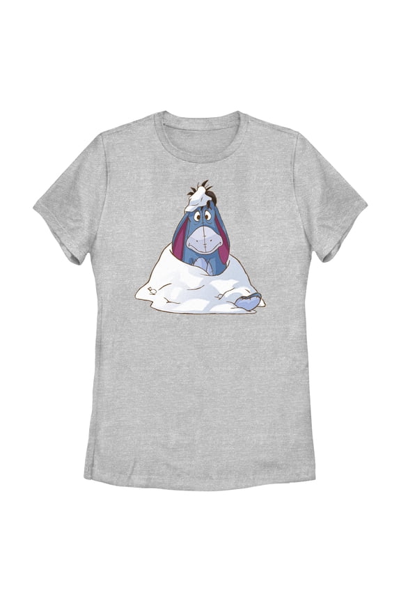 Womens Winnie the Pooh Eeyore Winter Activities T Shirt