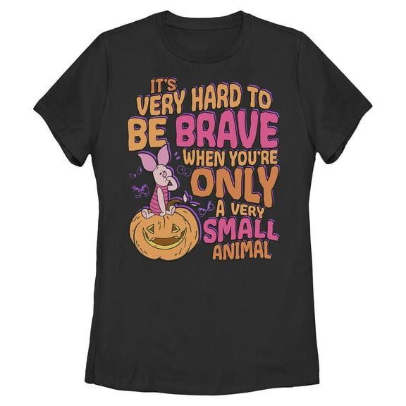 Womens Winnie the Pooh Halloween Piglet Very Small Animal T Shirt