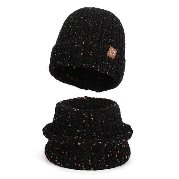 Womens Winter Beanie Hat Scarf Set Knit Warm Skull Caps Neck Scarves for Women Men