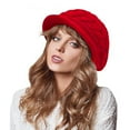 thumbnail image 1 of Womens Winter Beanie Hat, Warm Knit Beanie Caps, Fleece Lined Visor Hats for Cold Weather Outdoor, 1 of 3