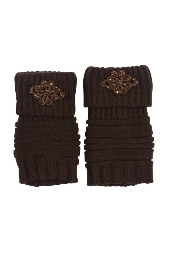 Womens Winter Boot Cuffs - Brown