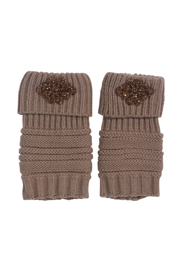 Womens Winter Boot Cuffs - Taupe