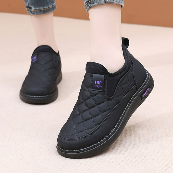 Womens Winter Boots: Insulated Warm Lined Ankle Slip Walking Comfortable Outdoor Boot