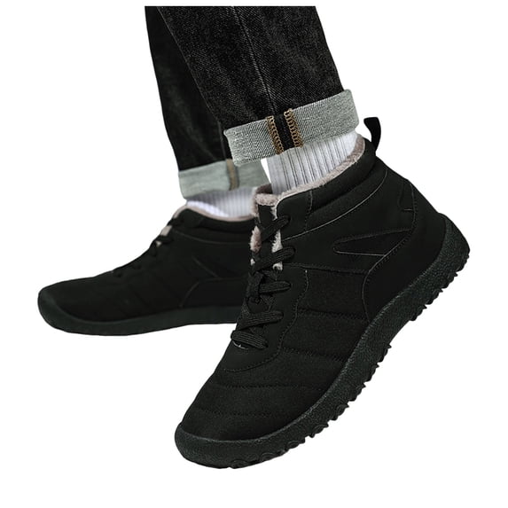 Womens Winter Boots Lace up Snow Ankle Booties Non Slip Combat Work Boot for Hiking Walking Camping