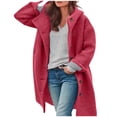 thumbnail image 1 of Womens Winter Clothes Fuzzy Lapel Open Front Long Cardigan Coat Warm Winter Outwear Jackets winter clothing for women, 1 of 6