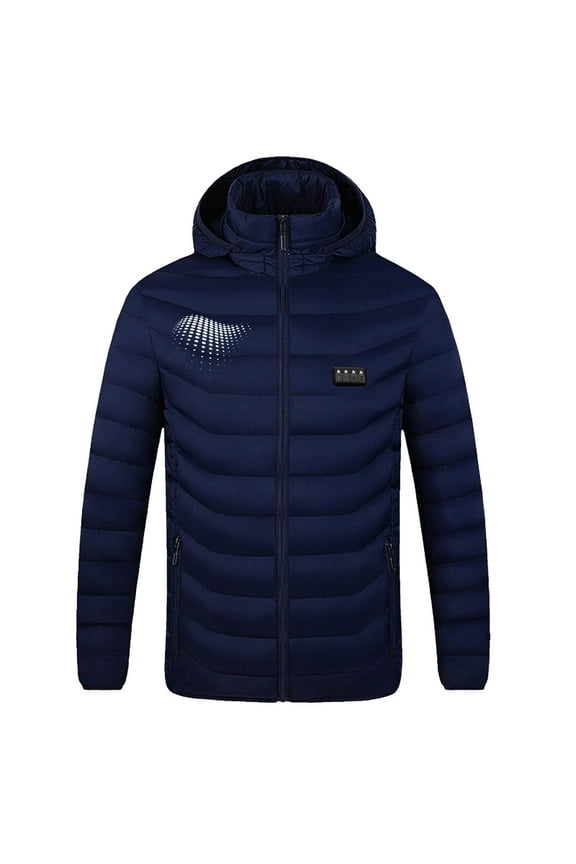 Womens Winter Coat Heated Jackets for Men and Women, 21 Heating Zones Electric Insulated Coats with Hood, Heated Windproof Plus Size Coat For Men And Women