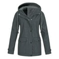 Womens Winter Coats Clearance Women Casaul Solid Jackets Outdoor Plus