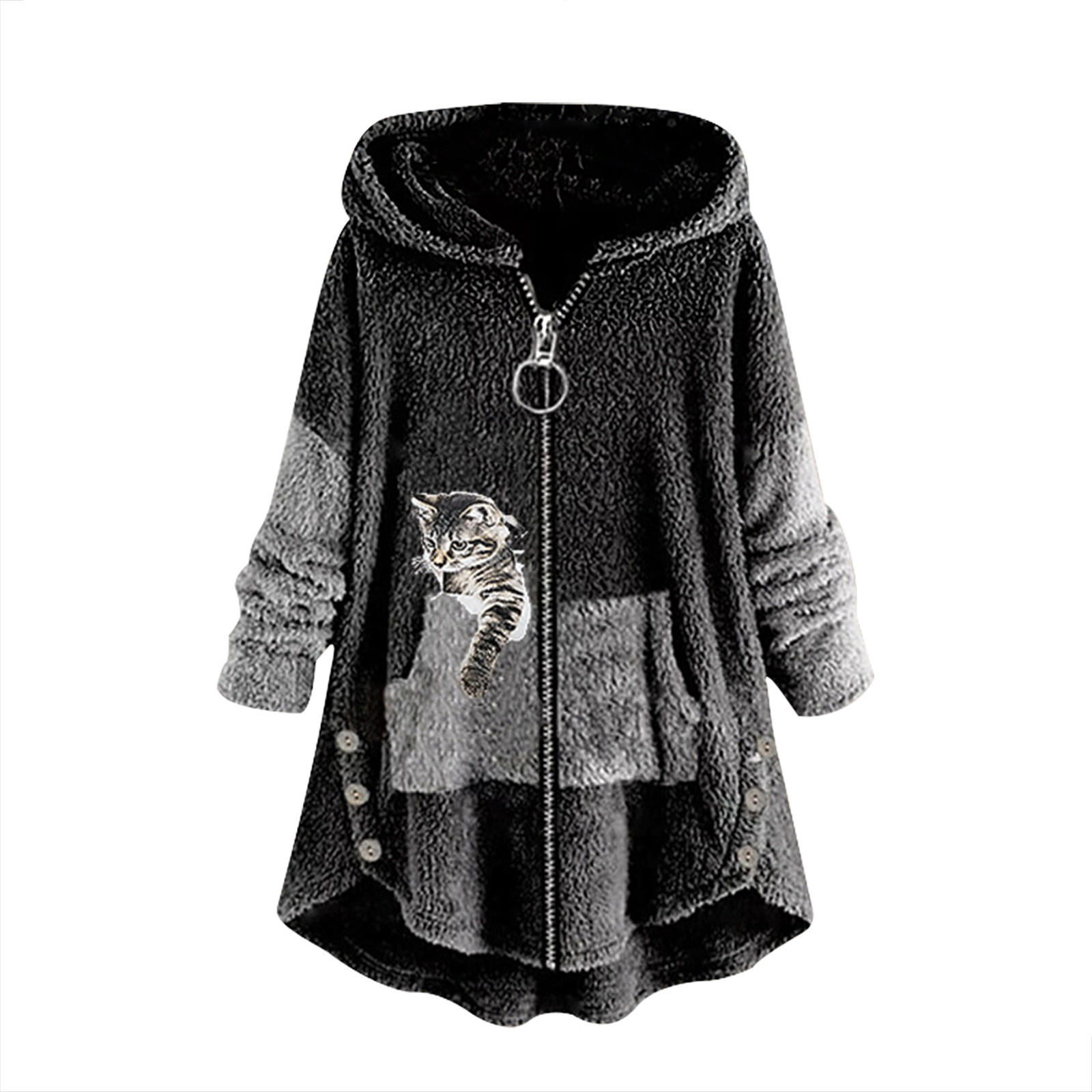 Womens Winter Coats Clearance Zpanxa WInter Coats for Women Plus Size Warm Fleece Jacket Casual
