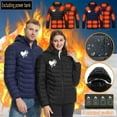 thumbnail image 1 of Womens Winter Coats Puffer Jacket Womens USB Intelligent Constant Temperature Heated Windproof Plus Size Coat For Men And Women Winter 21 Heated Jacket Coat, 1 of 6