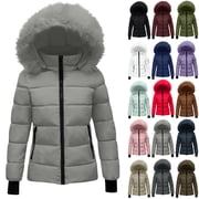 Womens Winter Coats Puffer Jacket Womens Winter Jacket With Hood Waist And To Overcome Outer Long Sleeve Coats