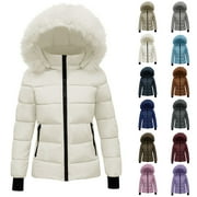 CAMELAND Womens Winter Coats Puffer Jacket Womens Winter Jacket With Hood Waist And To Overcome Outer Long Sleeve Coats