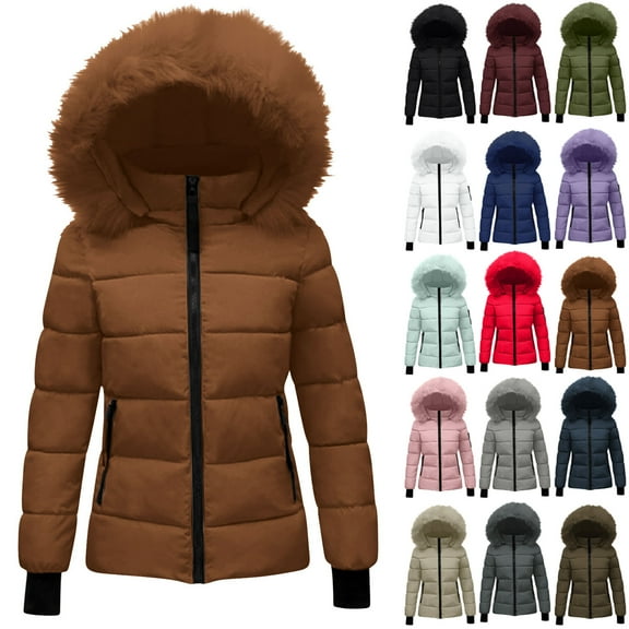 Womens Winter Coats Puffer Jacket Womens Winter Jacket With Hood Waist And To Overcome Outer Long Sleeve Coats