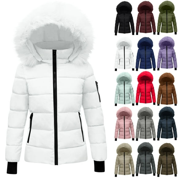 Womens Winter Coats Puffer Jacket Womens Winter Jacket With Hood Waist And To Overcome Outer Long Sleeve Coats