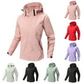 thumbnail image 1 of Womens Winter Coats Winter Jackets for Women Women Solid Color Fall And Winter Hoodies Loose Outdoor Sports Jacket Coat, 1 of 6
