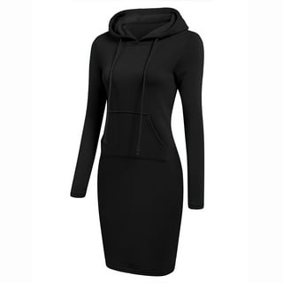 Black Hoodie Dress