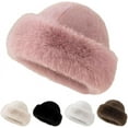 thumbnail image 1 of Womens Winter Faux Fur Bucket Hat, 2025 New Warm Plush Fluffy Furry Mink Hats Thick Fisherman Cap for Girls Women, 1 of 8