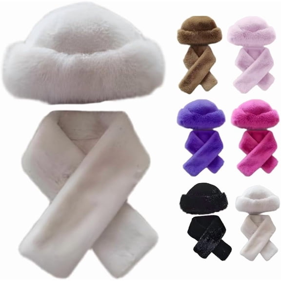 Womens Winter Faux Fur Bucket Hat, 2026 New Warm Plush Fluffy Furry Mink Hats Thick Fisherman Cap for Girls Women