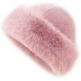 thumbnail image 1 of Womens Winter Faux Fur Bucket Hat, Fur Hat For Women & Warm Faux Mink Plush Design, Fluffy Fisherman Fuzzy Bucket Hat for Cold Weather Protection, 1 of 13