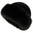 thumbnail image 1 of Womens Winter Faux Fur Bucket Hat, Fur Hat For Women & Warm Faux Mink Plush Design, Fluffy Fisherman Fuzzy Bucket Hat for Cold Weather Protection, 1 of 7