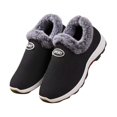 thumbnail image 1 of Womens Winter Fleece Lined Slip On Shoes, Non Slip Thick Sole Warm Snow Boots for Elderly, Lightweight Flat Casual Shoes, 1 of 8
