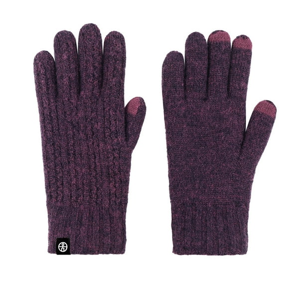 Women's Winter Thermal Knit Gloves with Touchscreen Capability for Cold Weather and Warmth