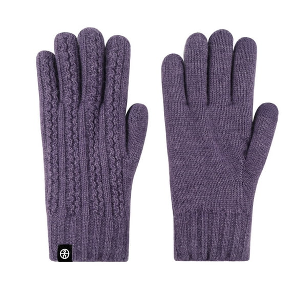 Women's Winter Thermal Knit Gloves with Touchscreen Capability for Cold Weather and Warmth