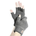 thumbnail image 1 of Womens Winter Gloves Gloves for Cold Weather Unisex Solid Fingerless Gloves Gloves Winter Warm Knitted Gloves Running Cycling Driving for Men Women, 1 of 4