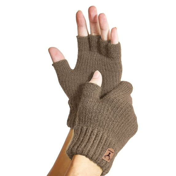 Womens Winter Gloves Gloves for Cold Weather Unisex Solid Fingerless Gloves Gloves Winter Warm Knitted Gloves Running Cycling Driving for Men Women