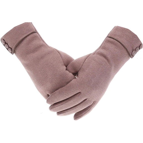 Womens Winter Gloves Touch Screen Warm Fleece Lined Thick Thermal Windproof Ladies Snow Gloves for Cold Weather